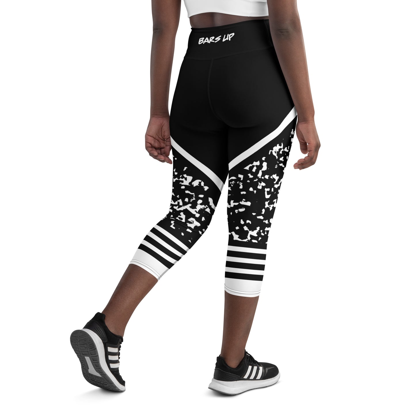 Novelty Graphic Yoga Capri Leggings - Composition Book of Rhymes
