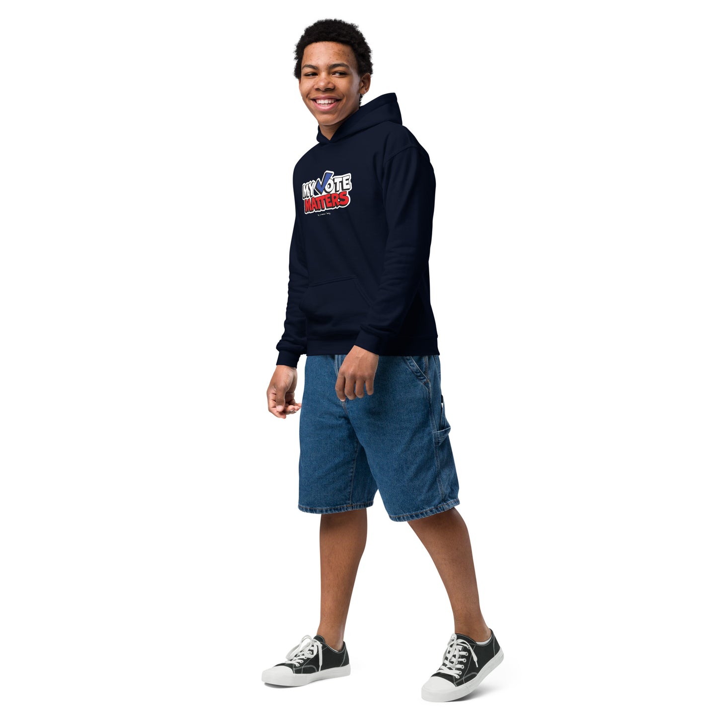 Youth heavy blend hoodie - My Vote Matters
