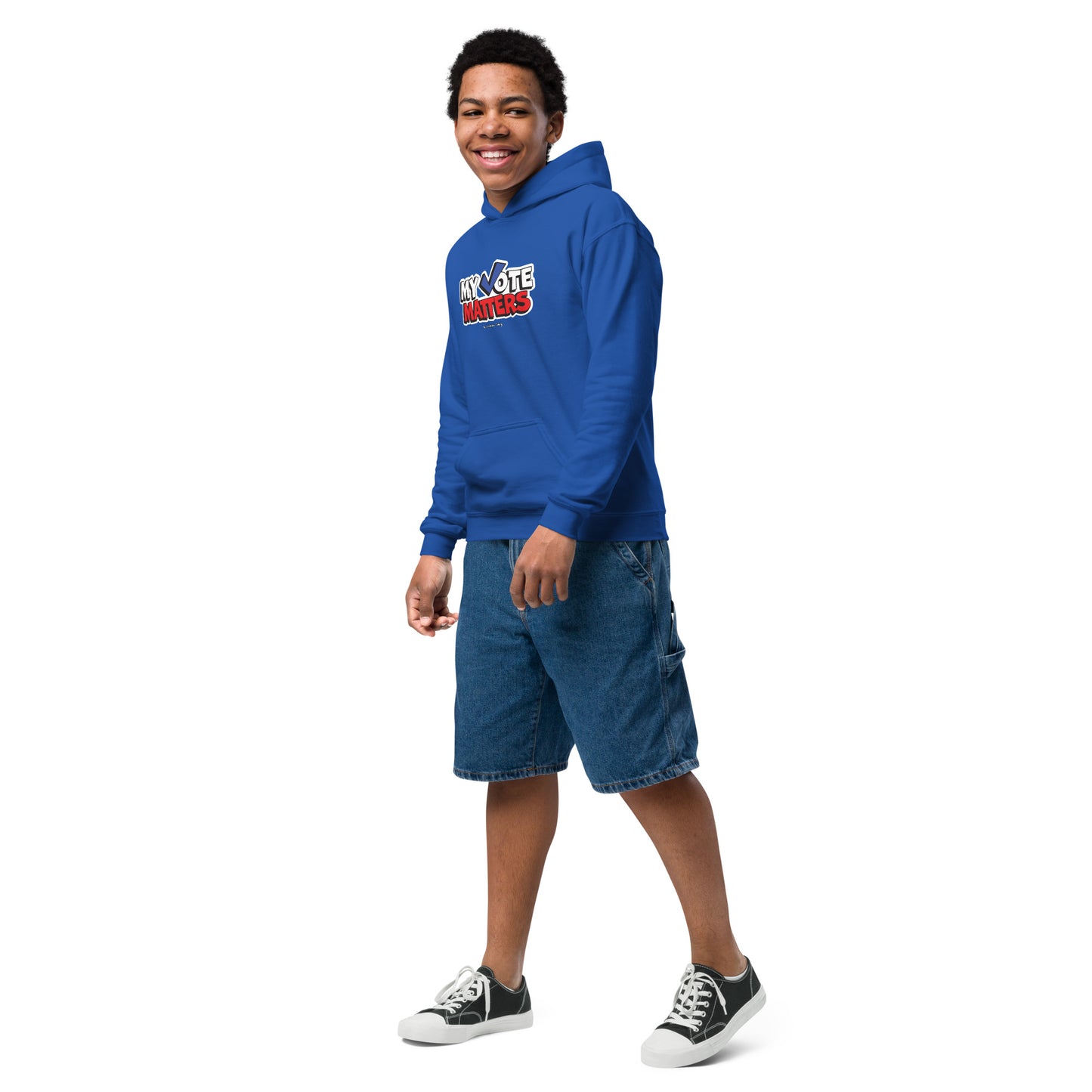 Youth heavy blend hoodie - My Vote Matters