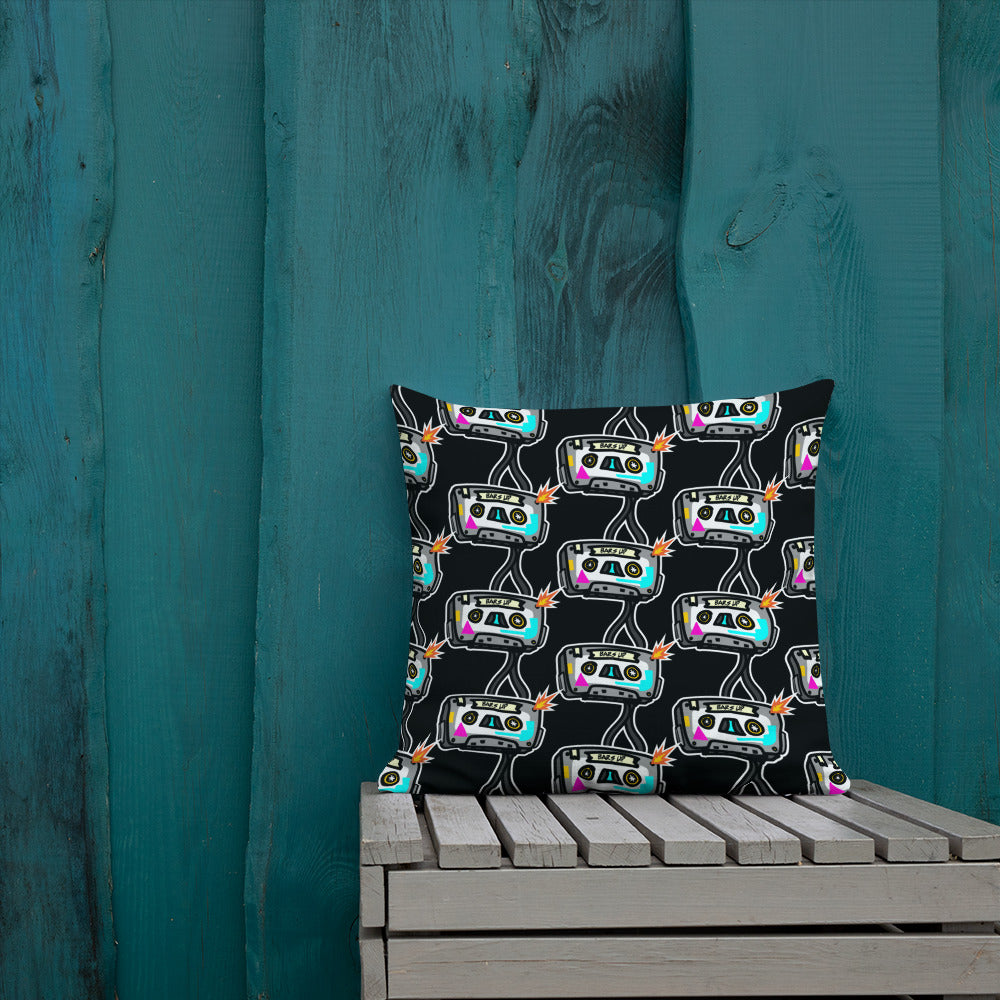 BARS UP - TILL THE TAPE POP - Premium Pillow