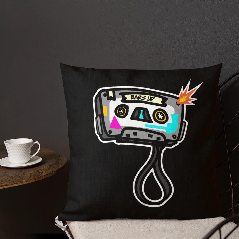 BARS UP - TILL THE TAPE POP - Premium Pillow