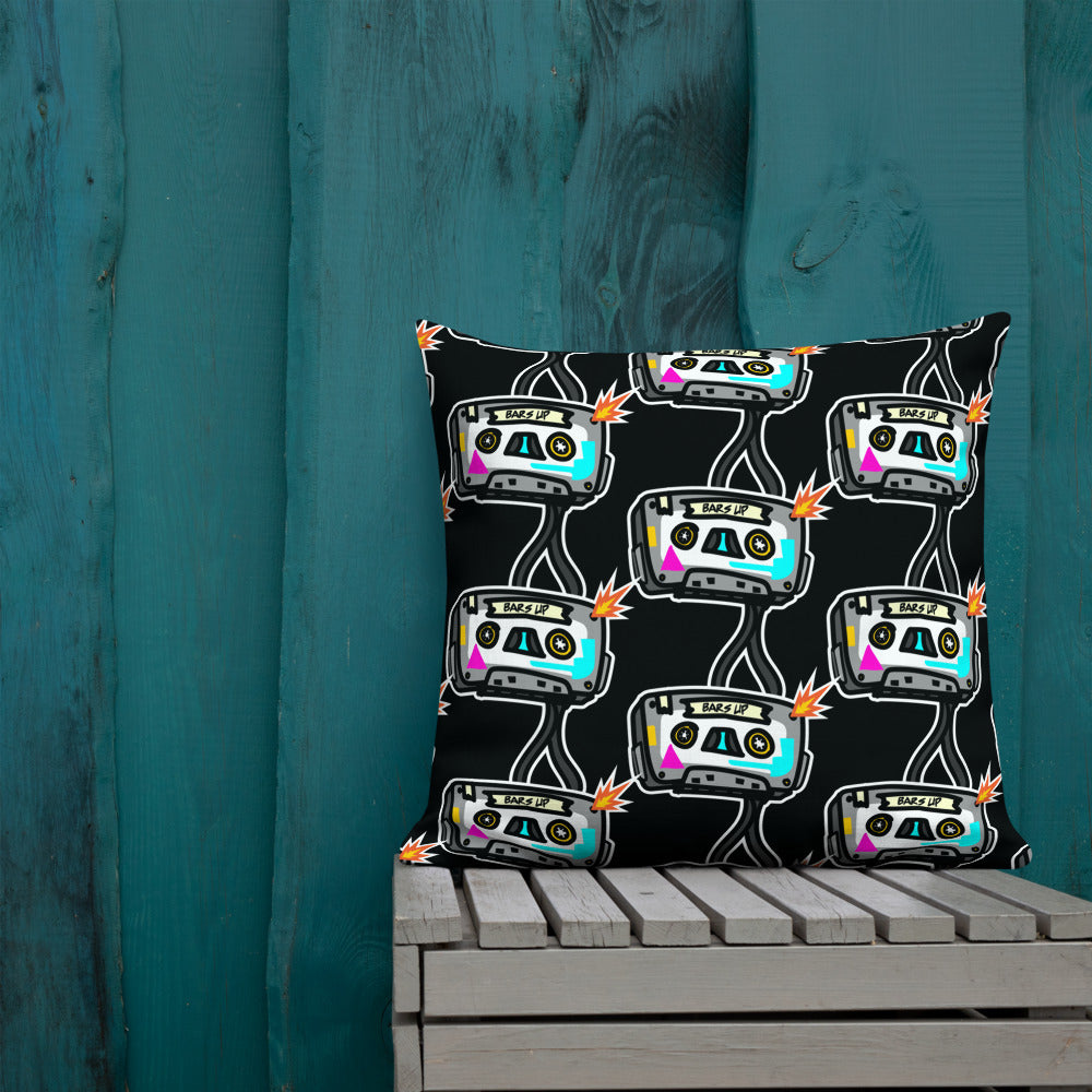 BARS UP - TILL THE TAPE POP - Premium Pillow
