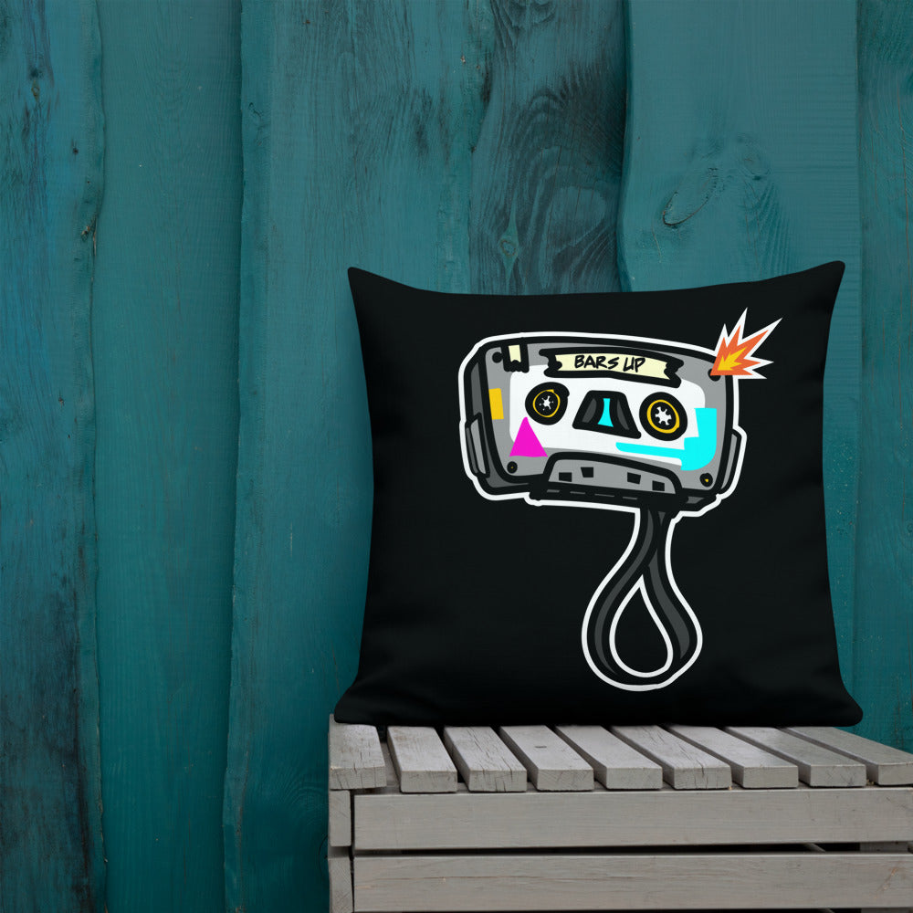 BARS UP - TILL THE TAPE POP - Premium Pillow