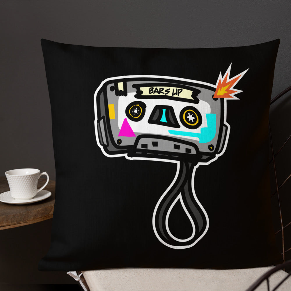 BARS UP - TILL THE TAPE POP - Premium Pillow