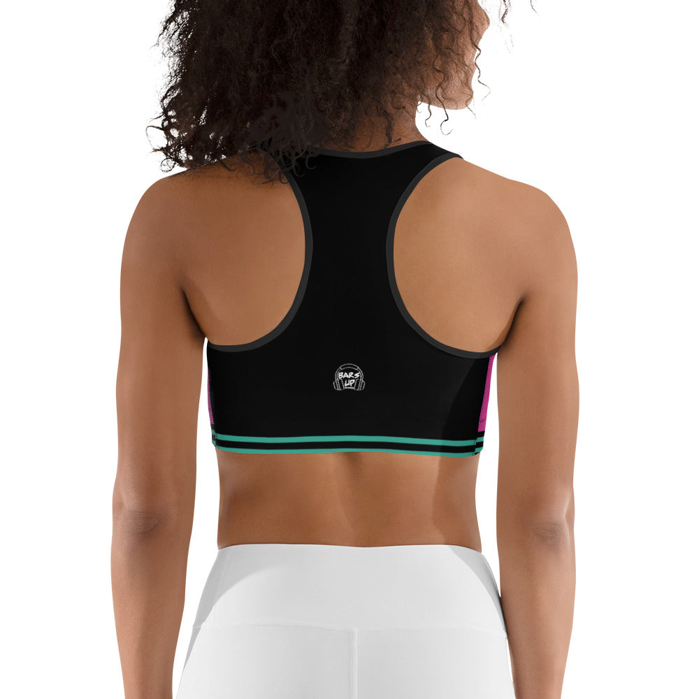 Women's Medium Support Racerback Sports Bra - TAPE POP PINK
