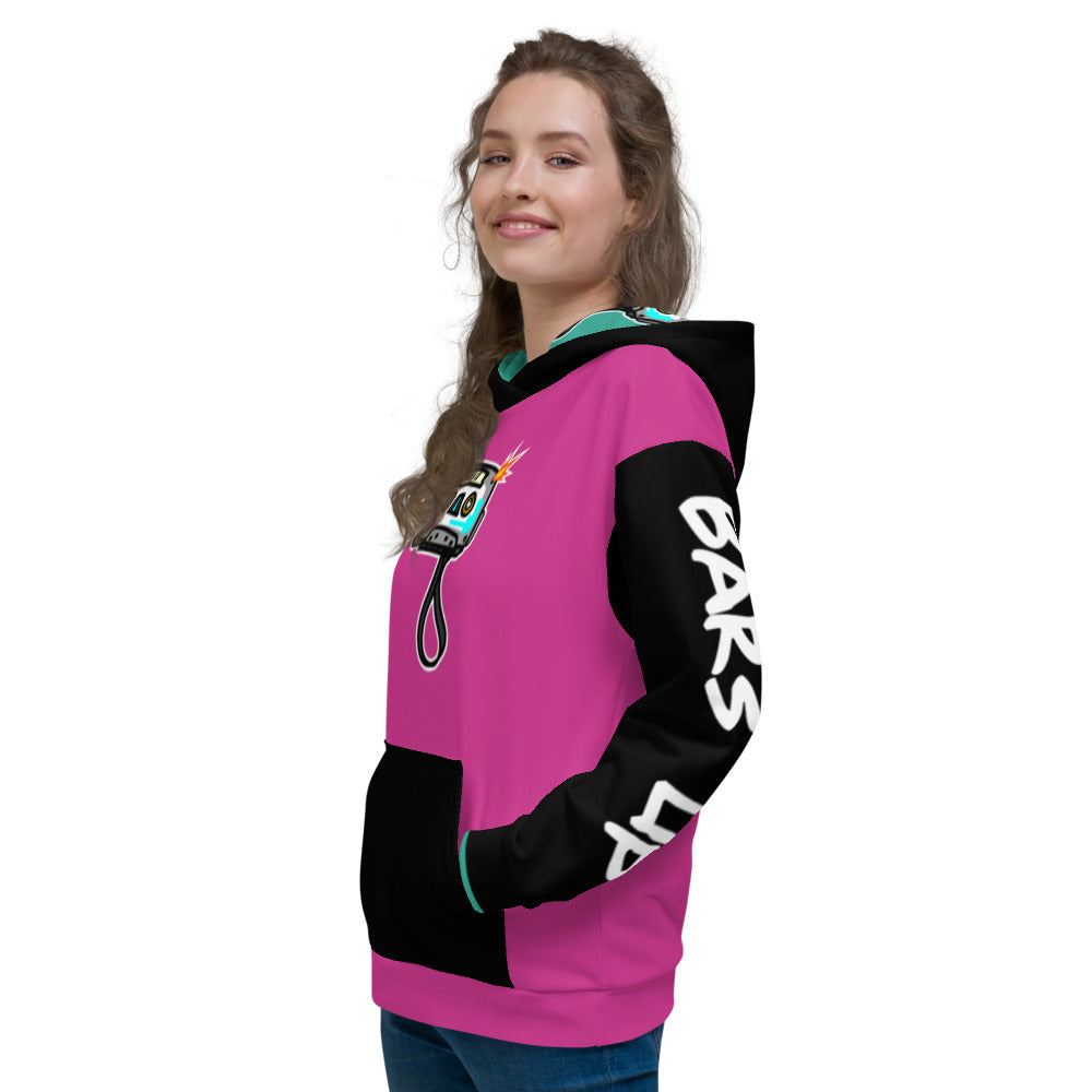Women's Hoodie Long Sleeve Casual Graphic Sweatshirt - TAPE POP PINK