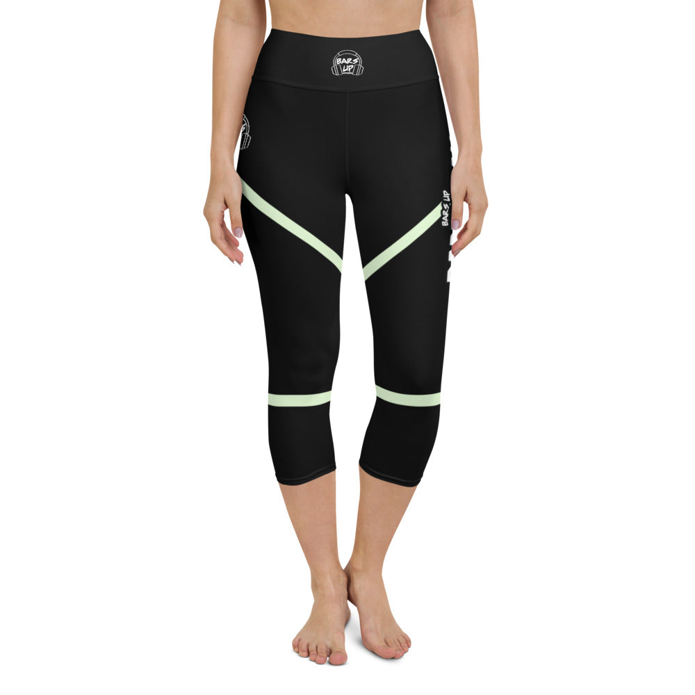 Womens Capri Leggings Casual Graphic Yoga Pants - BARBARIAN