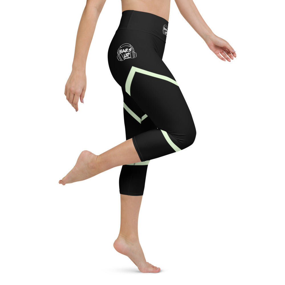Womens Capri Leggings Casual Graphic Yoga Pants - BARBARIAN