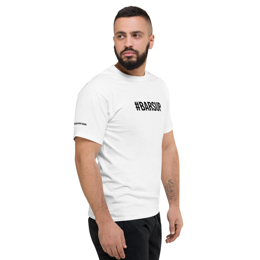BARS UP HASHTAG - Men's Champion T-Shirt (WHITE)
