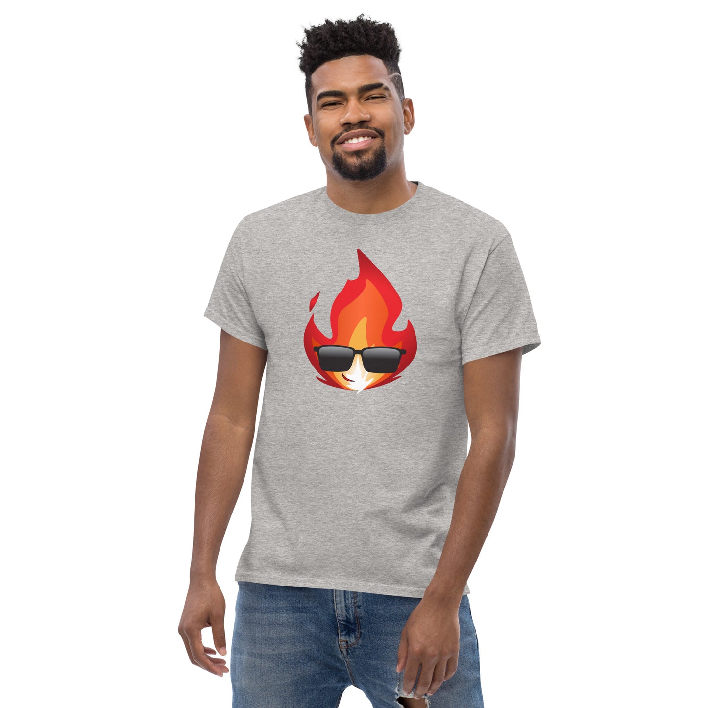 Men's Novelty T Shirts Graphic - Cool Fire