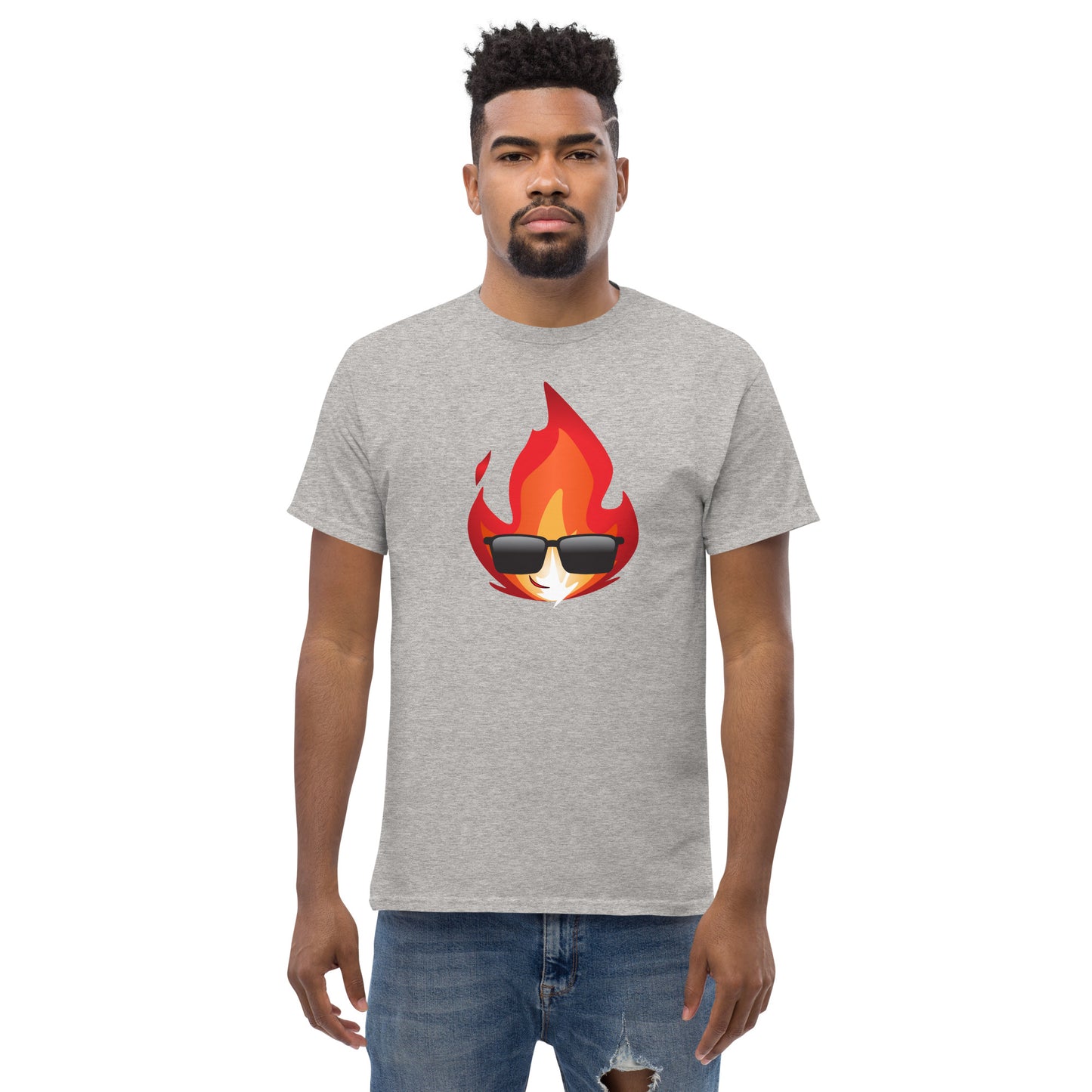 Men's Novelty T Shirts Graphic - Cool Fire
