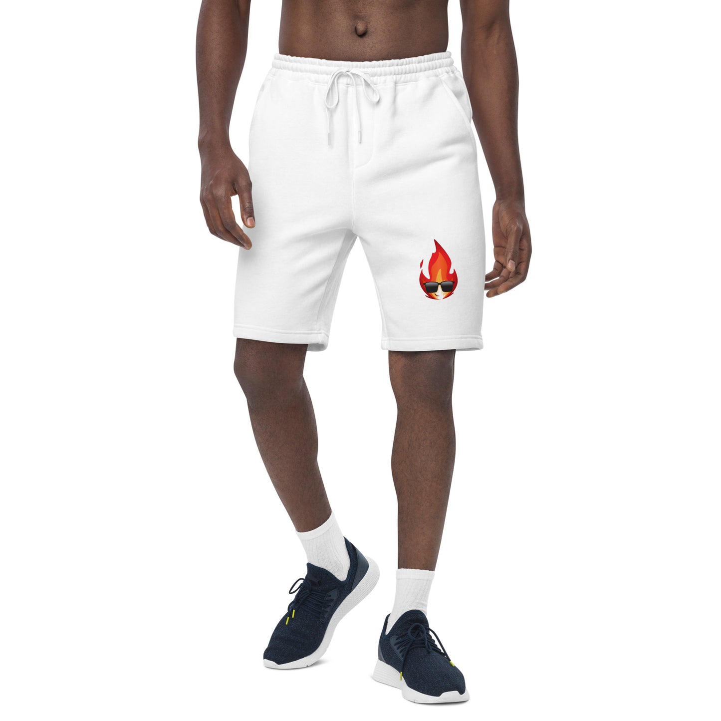 Men's Graphic Novelty Fleece Shorts - Cool Fire