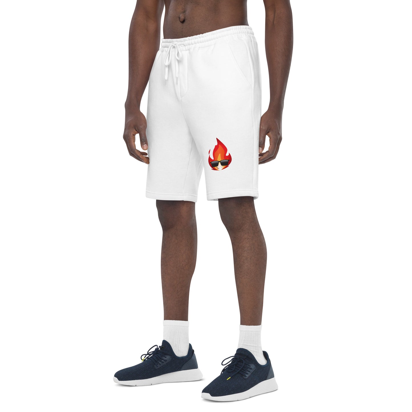 Men's Graphic Novelty Fleece Shorts - Cool Fire