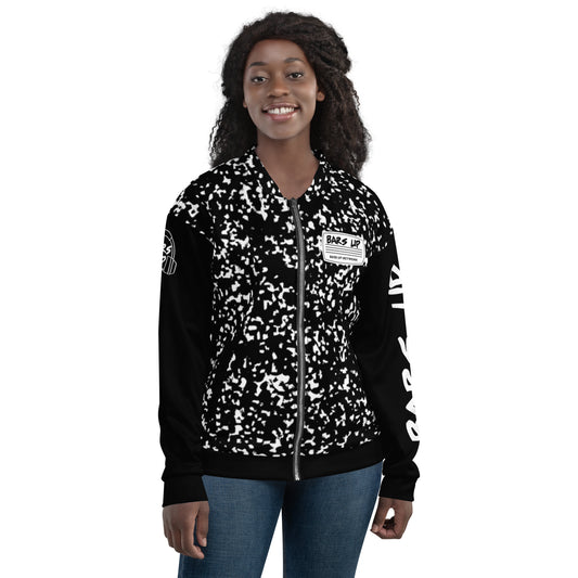 Novelty Graphic Bomber Jacket - Composition Book of Rhymes