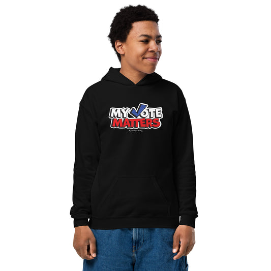 Youth heavy blend hoodie - My Vote Matters