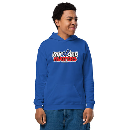 Youth heavy blend hoodie - My Vote Matters