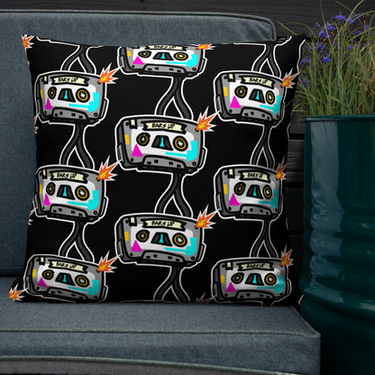 BARS UP - TILL THE TAPE POP - Premium Pillow
