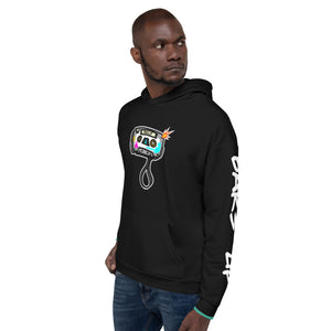 Women's Hoodie Long Sleeve Casual Graphic Sweatshirt - TAPE POP BLACK