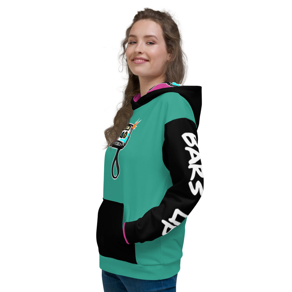 Women's Hoodie Long Sleeve Casual Graphic Sweatshirt - TAPE POP GREEN