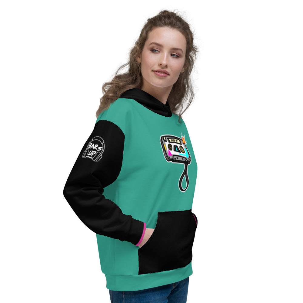 Women's Hoodie Long Sleeve Casual Graphic Sweatshirt - TAPE POP GREEN