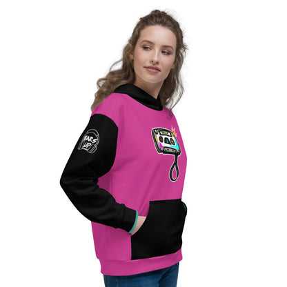 Women's Hoodie Long Sleeve Casual Graphic Sweatshirt - TAPE POP PINK