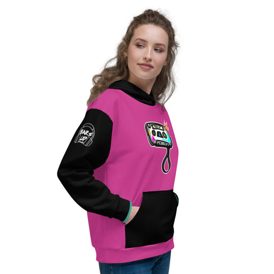 Women's Hoodie Long Sleeve Casual Graphic Sweatshirt - TAPE POP PINK