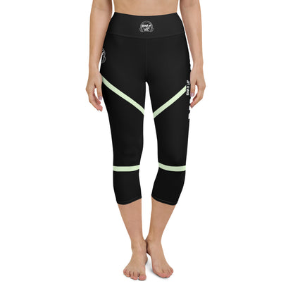 Womens Capri Leggings Casual Graphic Yoga Pants  -  BARBARIAN