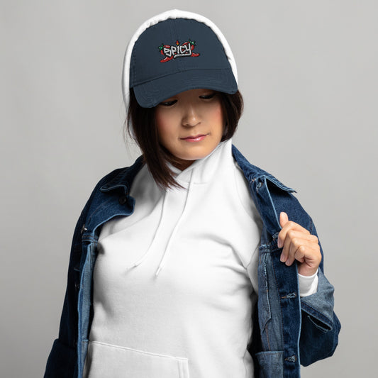 BARS UP - SPICY - Distressed Dad Hat