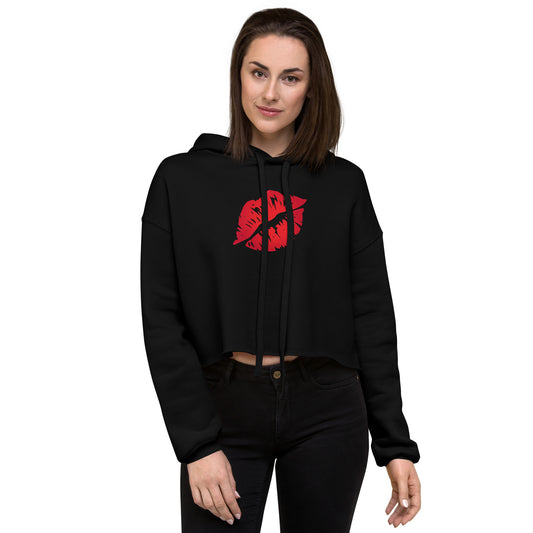 Women’s Novelty Crop Hoodie Graphic - Kiss